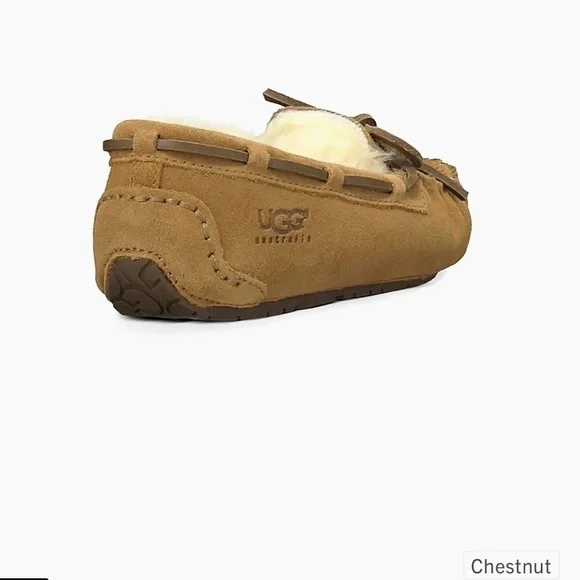 NWT and Box: Kids UGG Dakota slippers in chestnut color, Size 1 (kids) - Picture 5 of 5